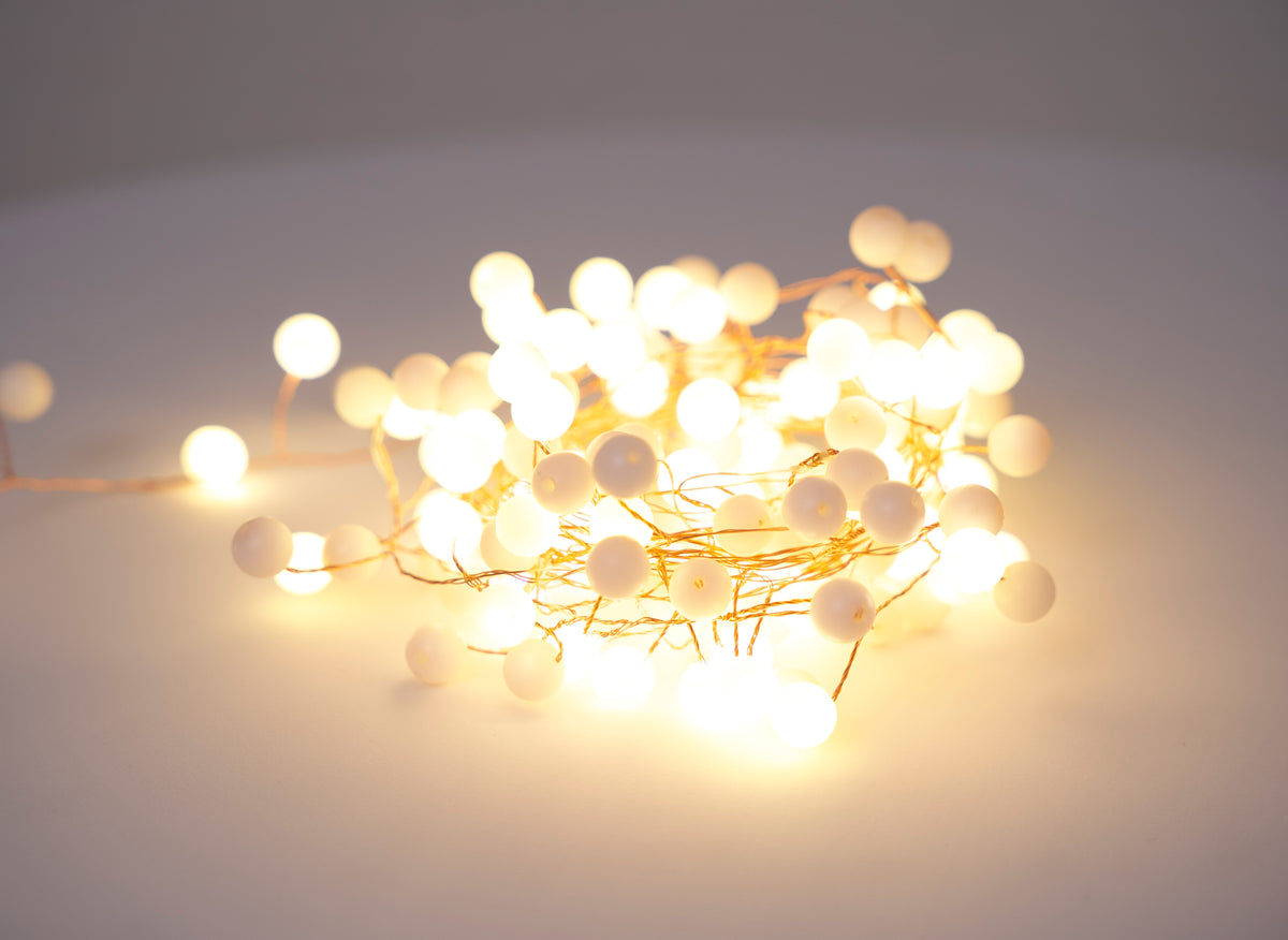 Catena luminosa LED Ball bianco caldo