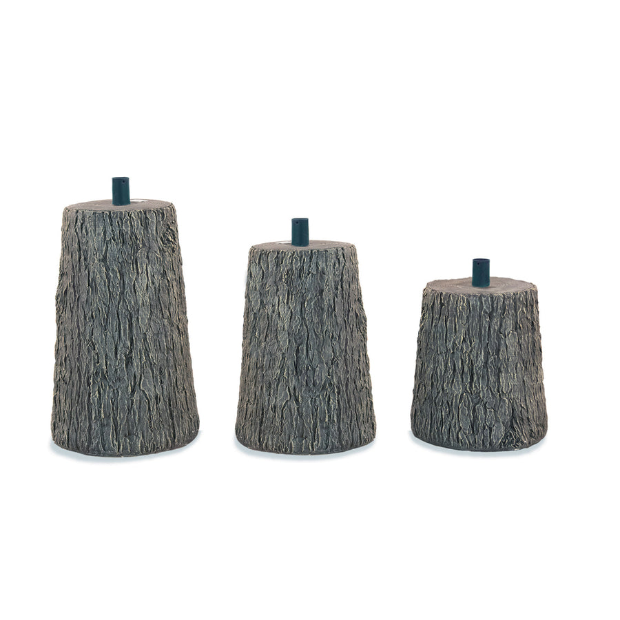 Base effetto tronco per albero di Natale con supporto in metallo by Sa Base effetto tronco per albero di Natale con supporto in metallo by Sa