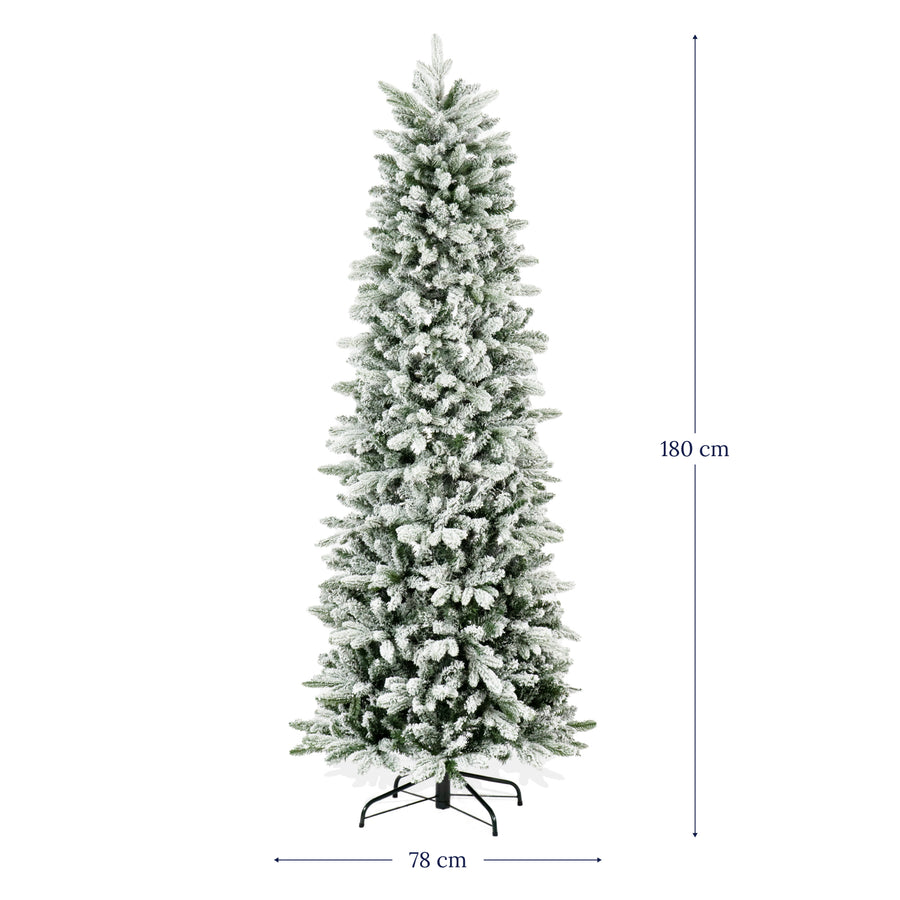 Albero di Natale Slim, Real Touch - Enea Innevato