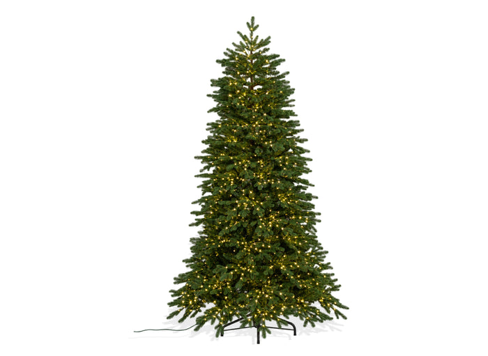 Albero di Natale Ermes 210 con LED - PE Real Touch + PVC