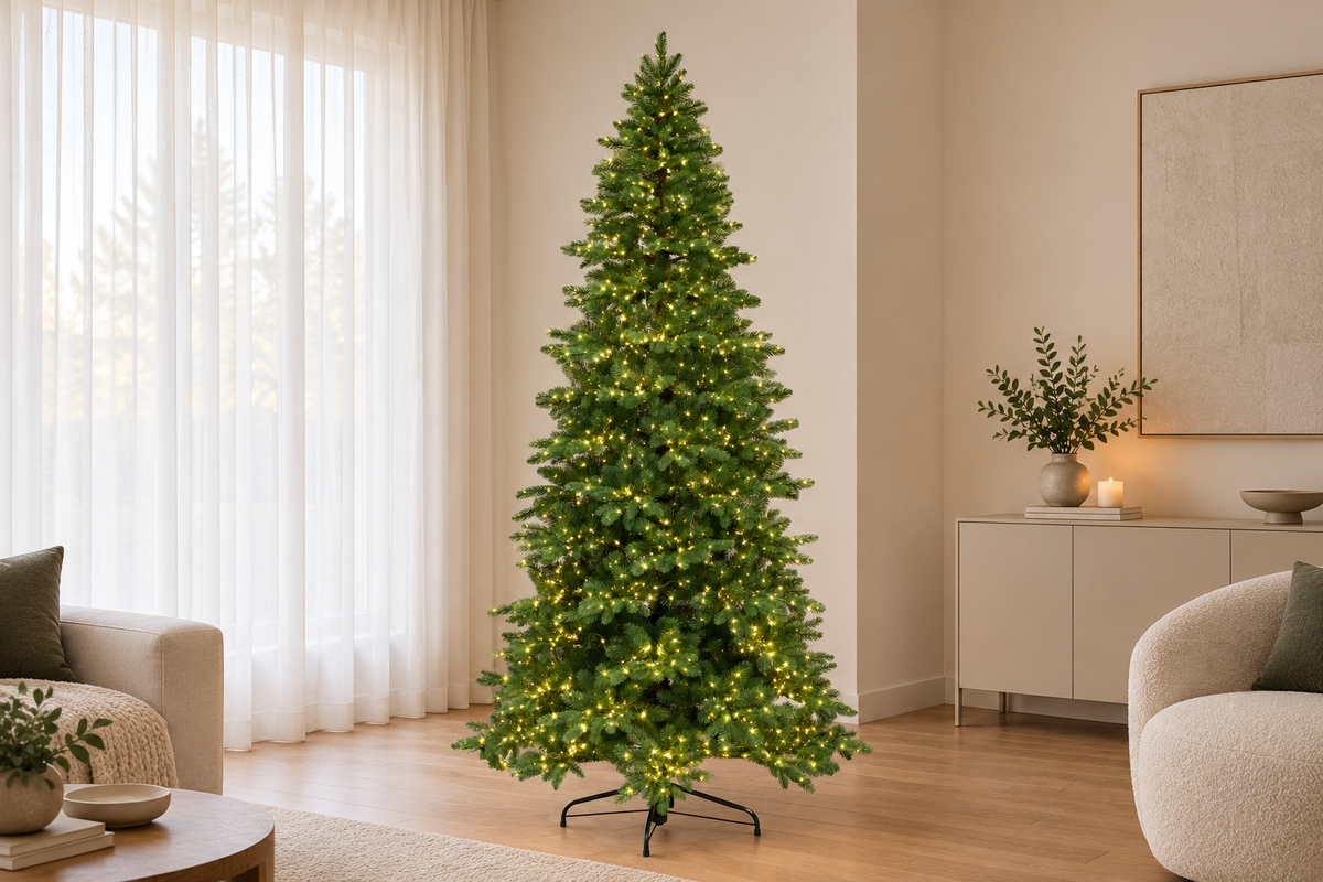 Albero di Natale Slim Real Touch con MicroLed incorporati – Narciso Slim LED