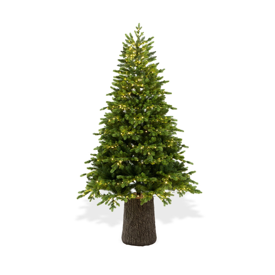 Albero di Natale con Microled Incorporati e Base Tronco - Zeus