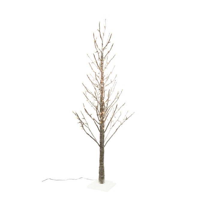 Albero di Natale rami LED innevato, effetto Real touch - Afrodite