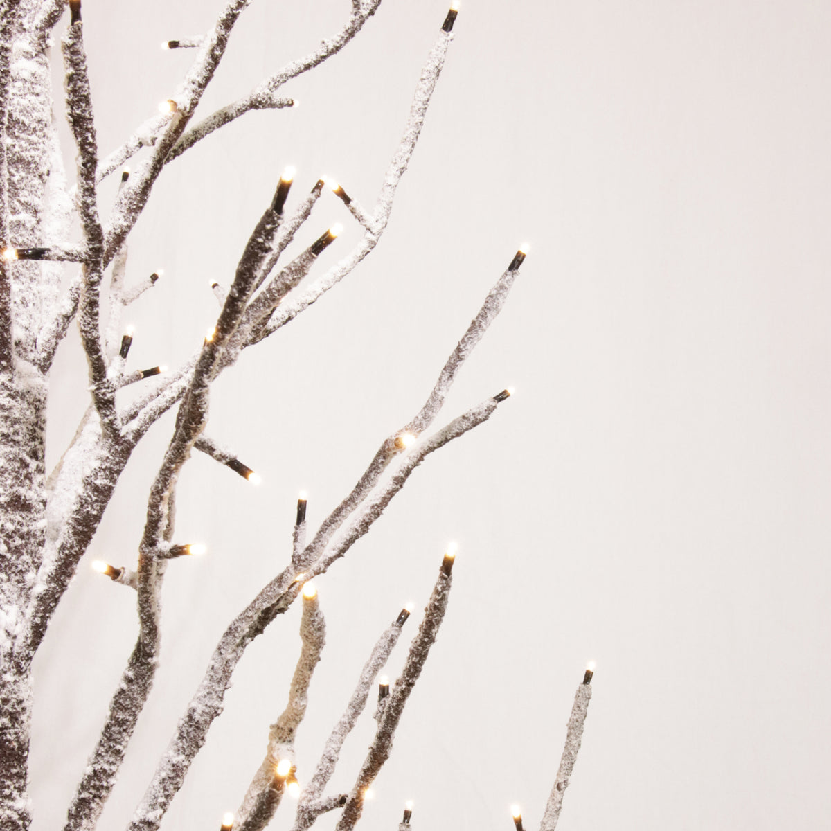 Albero di Natale rami LED innevato, effetto Real touch - Afrodite