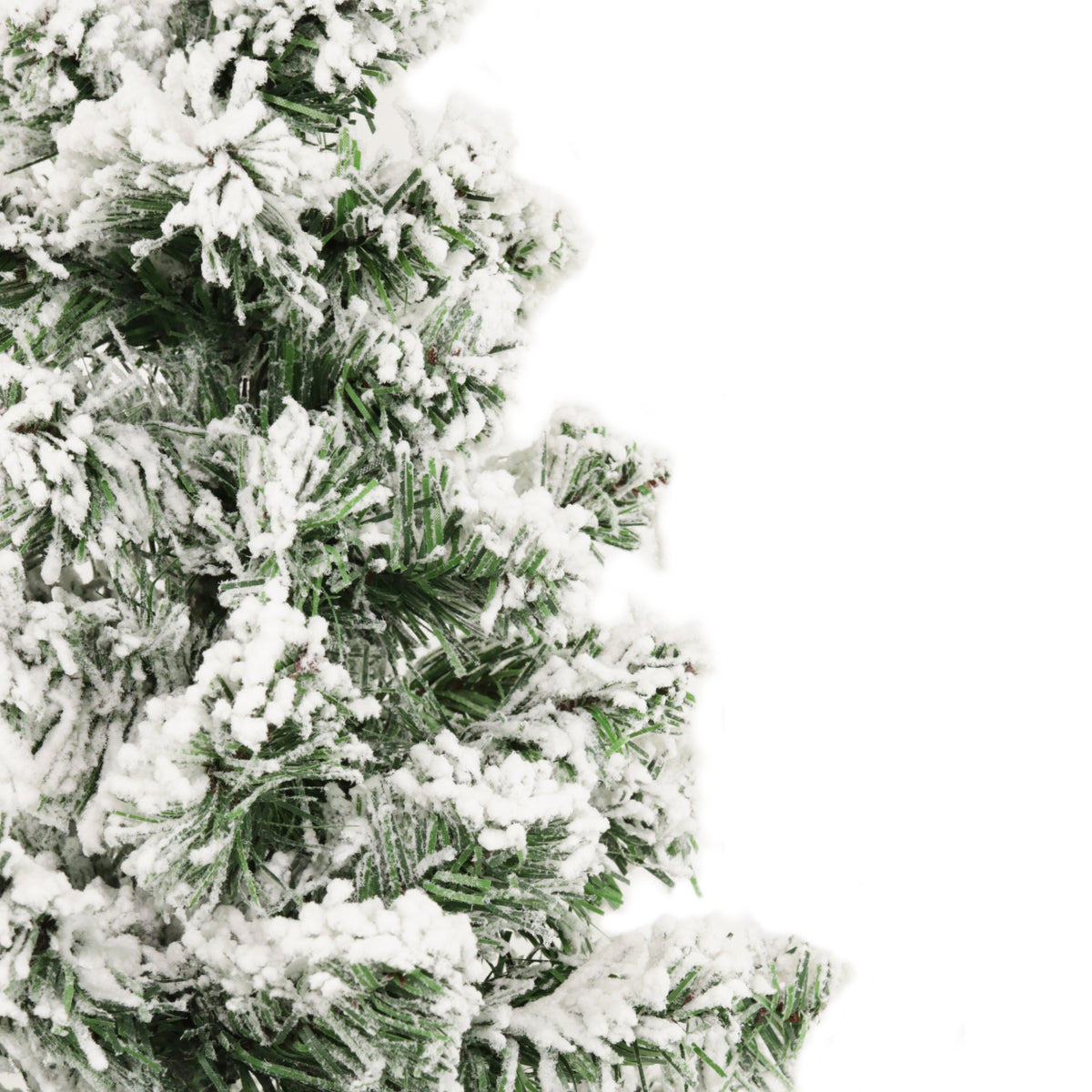 Albero di Natale da tavolo innevato, base in juta - Argo Innevato