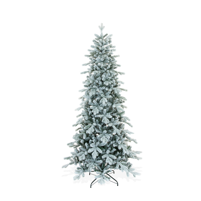 Albero di Natale innevato, Slim, realistico - Gaia
